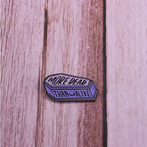 More Dead Than Alive Coffin Pastel Goth Enamel Pin